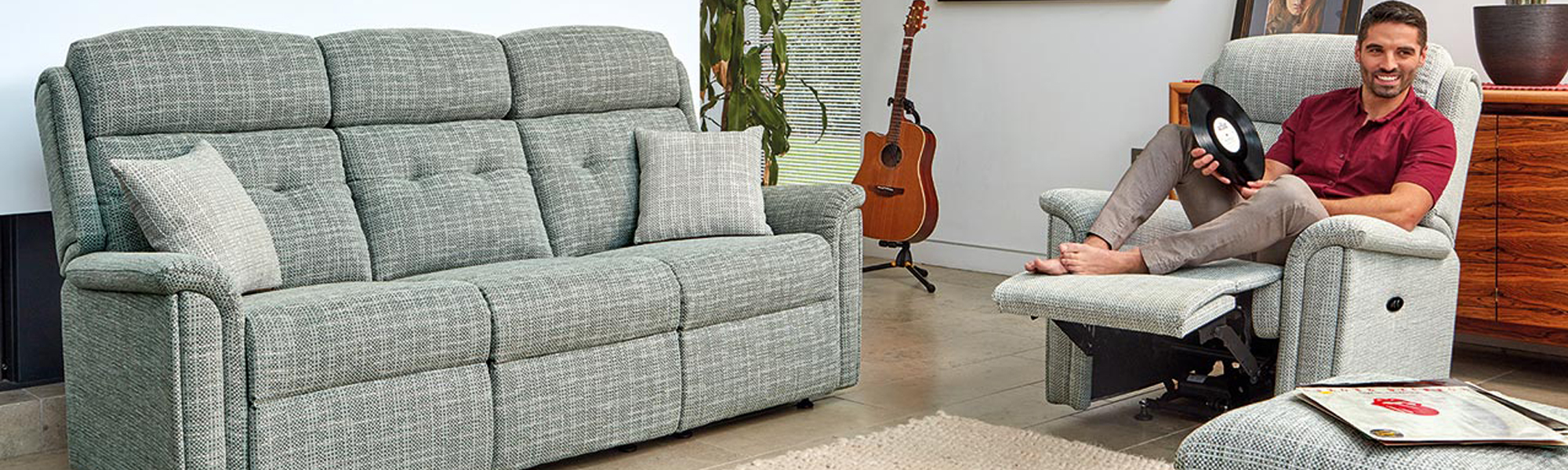 Fabric Manual Recliner Chairs