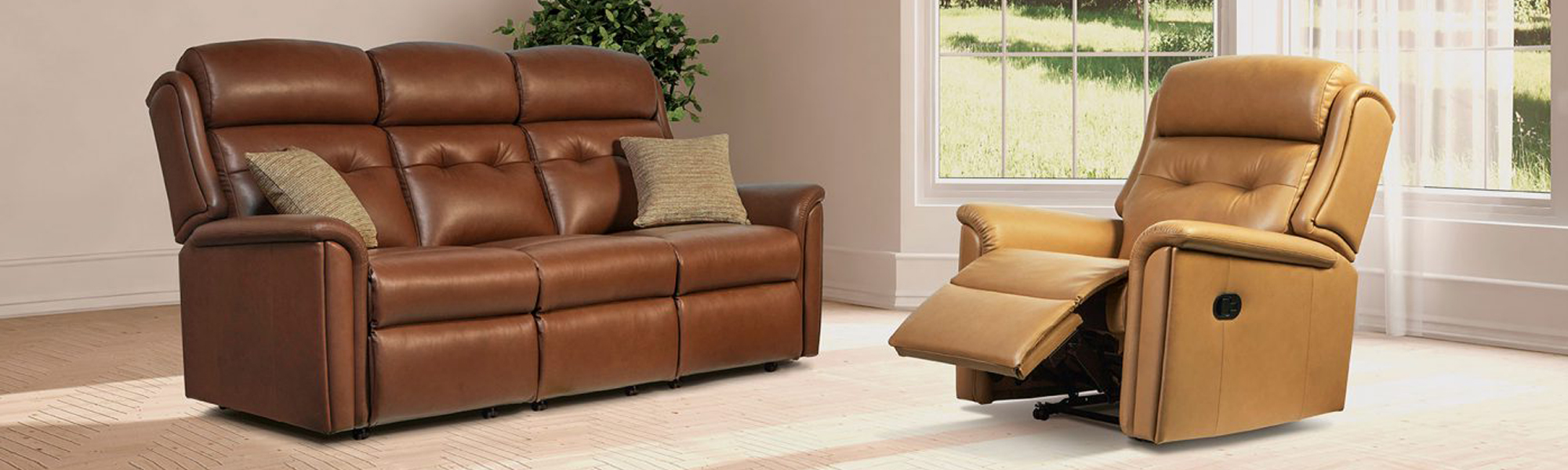 Leather Manual Recliner Chairs