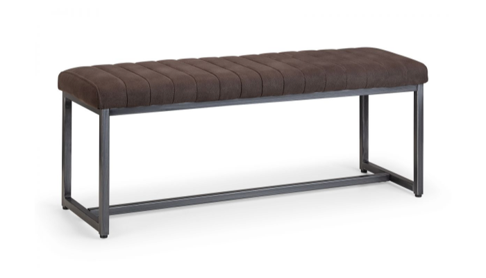 Upholstered Bench - Charcoal