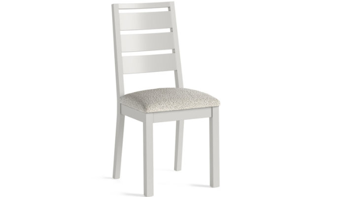 Dining Chair Bouncle White